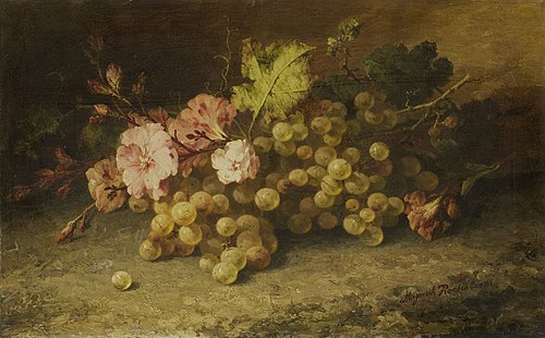 Still life with grapes, 1888, Margaretha Roosenboom