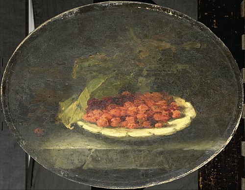Stilleven met aardbeien in een witte schaal, 1888, Margaretha Roosenboom