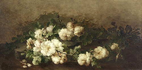 Stilleven met gitaar en rozen, 1888, Margaretha Roosenboom