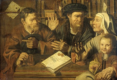 The notary's office, 1629, Jan Woutersz. Stap