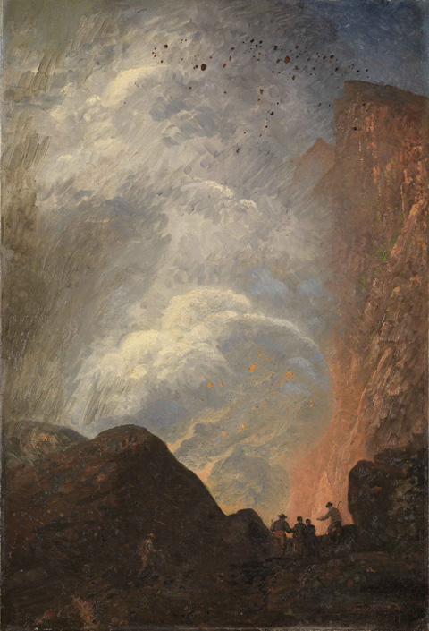 Ausbruch eines Vulkans, 1893, Guido Schmitt
