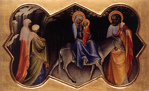 La fuite en Egypte, 1450, Lorenzo Monaco