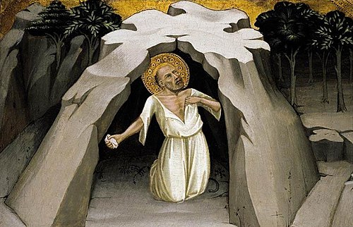 St. Jerome in the Wilderness, 1450, Lorenzo Monaco