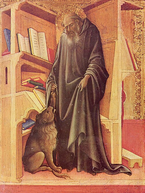 Saint Jerome in his Study, 1399, Lorenzo Monaco
