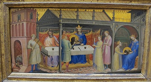 The Banquet of Herod, 1387, Lorenzo Monaco