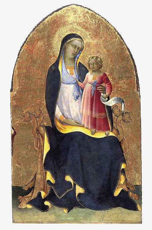 The Virgin and Child Enthroned, 1418, Lorenzo Monaco