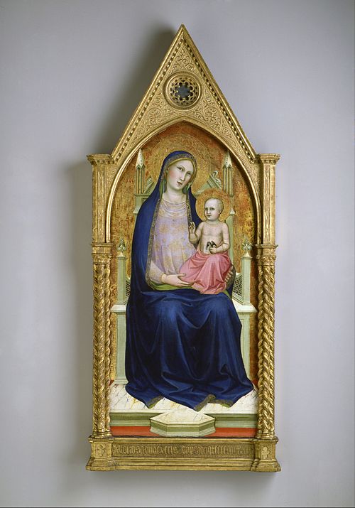 Madonna Enthroned (from a ten-part altarpiece), 1395, Lorenzo Monaco