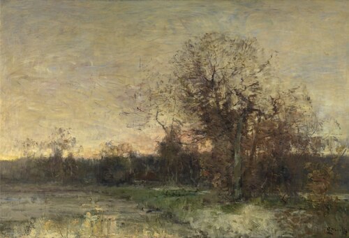 The Pond in Ixelles, 1888, Guillaume Vogels
