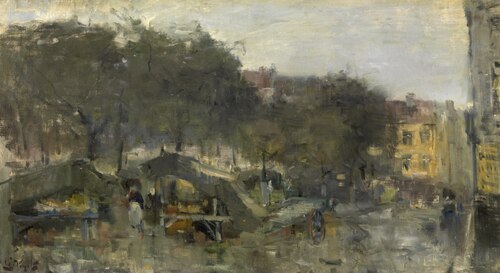 Wapenplein in Ostend, 1885, Guillaume Vogels