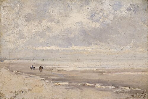 Vue de plage, 1878, Guillaume Vogels