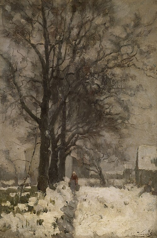 Paysage d'hiver, 1850, Guillaume Vogels