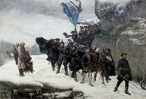 The Body of Charles XII of Sweden Being Carried Home from Norway, 1878, Gustaf Cederström