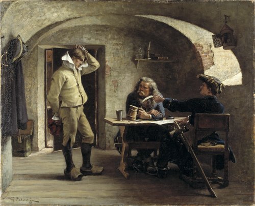 Recruiting Sergeants, 1879, Gustaf Cederström
