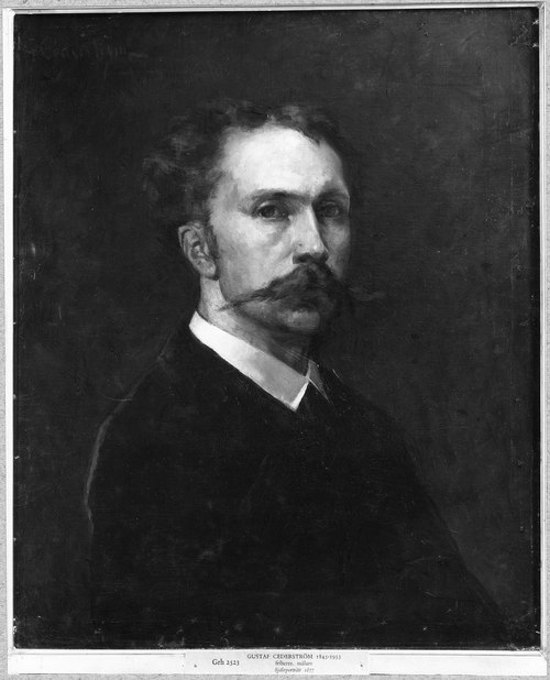 Självporträtt, 1877, Gustaf Cederström