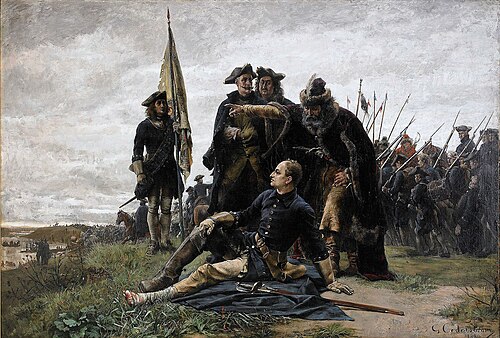 Karl XII and Ivan Mazepa after The Poltava Battle 1709, 1709, Gustaf Cederström