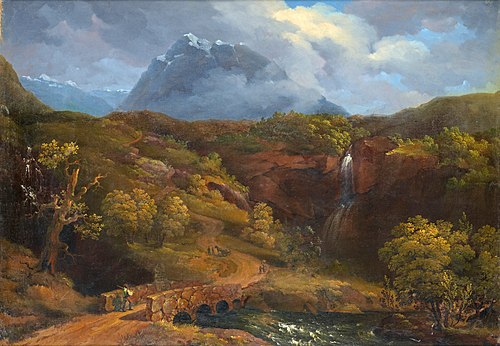 Motif from Norway, 1835, Gustaf Wilhelm Palm