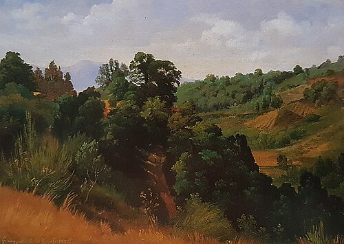 Landscape from Genazzano, 1846, Gustaf Wilhelm Palm