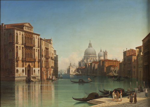 View of Canal Grande in Venice, 1860, Gustaf Wilhelm Palm
