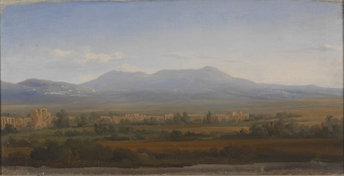 View from the Albano Mountains. Study, 1842, Gustaf Wilhelm Palm