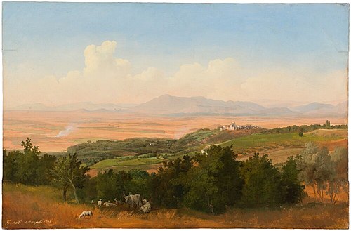 View from Frascati, 1848, Gustaf Wilhelm Palm