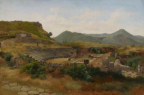 The Amphitheatre of Tusculum and Albano Mountains, 1848, Gustaf Wilhelm Palm