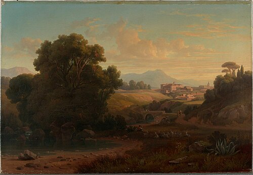 Landscape in Italy, 1856, Gustaf Wilhelm Palm