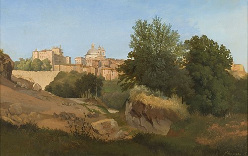 View of Ariccia, 1841, Gustaf Wilhelm Palm