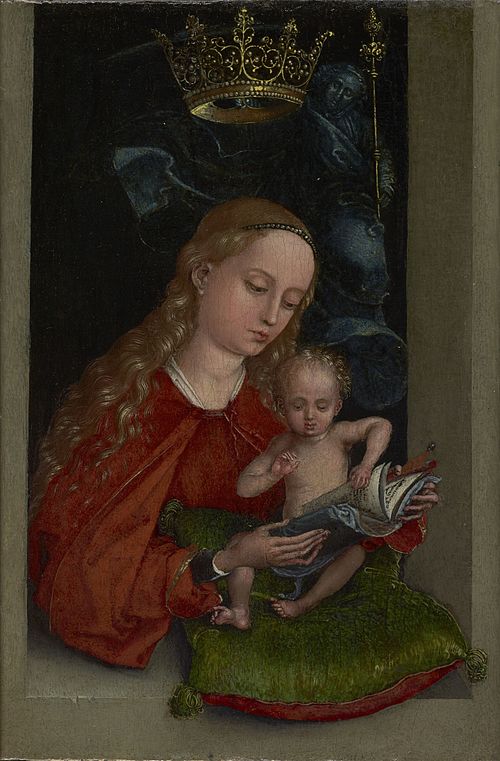 Madonna and Child in a Window, 1487, Martin Schongauer