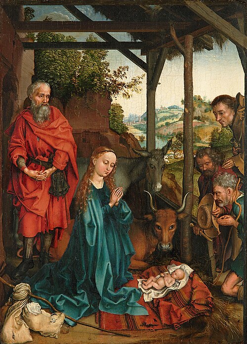 Adoration of the Shepherds, 1480, Martin Schongauer