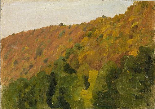 Herbstwald im Bärental, 1910, Gustav Kampmann