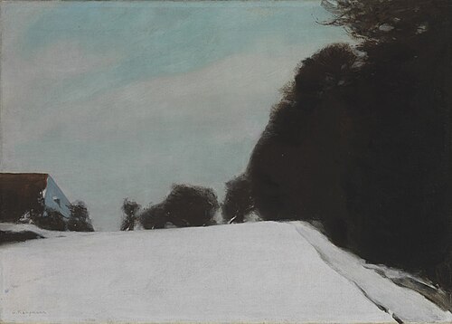 Nach Sonnenuntergang im Winter, 1901, Gustav Kampmann