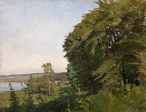 Landschaft aus Schleswig-Holstein, 1882, Gustav Kampmann