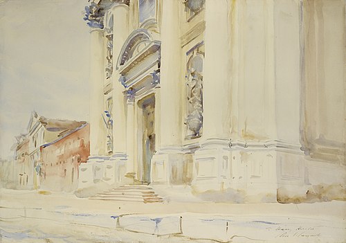 Santa Maria dei Gesuati, Venice, 1903, John Singer Sargent