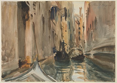 Rio di San Salvatore, Venice, 1908, John Singer Sargent