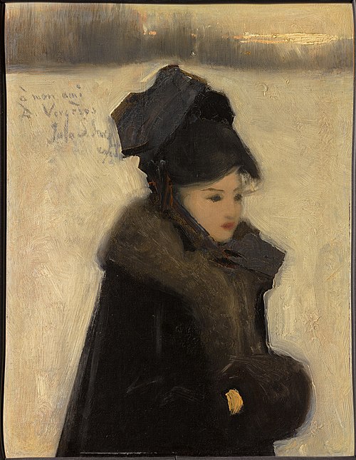 Woman with Furs, 1882, John Singer Sargent