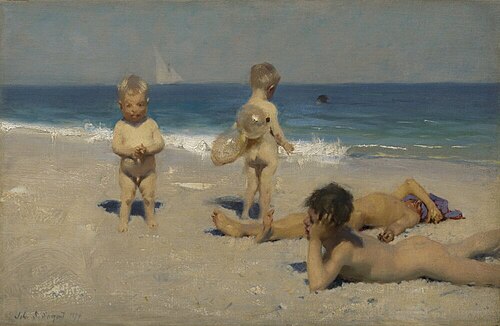Neapolitan Children Bathing, 1879, John Singer Sargent