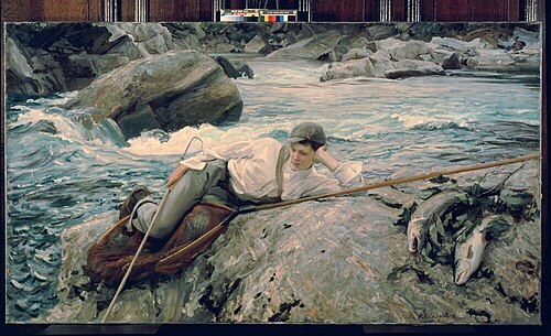 On His Holidays, Norway, 1901, John Singer Sargent