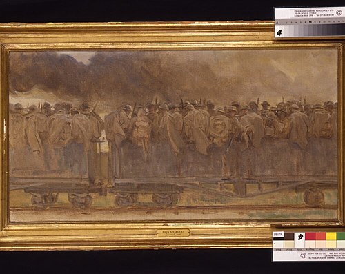 American Troops Going up the Line, 1918, John Singer Sargent