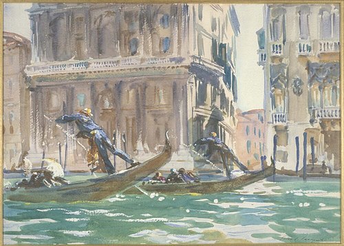 View of Venice (on the canal), 1903, John Singer Sargent
