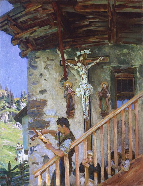 A Tyrolese Crucifix, 1914, John Singer Sargent