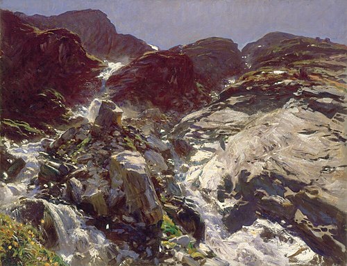 Glacier Streams, 1909, John Singer Sargent