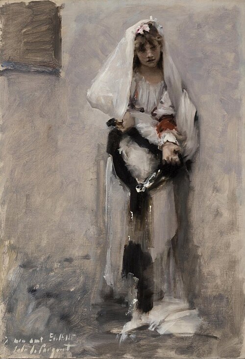 A Parisian Beggar Girl, 1880, John Singer Sargent
