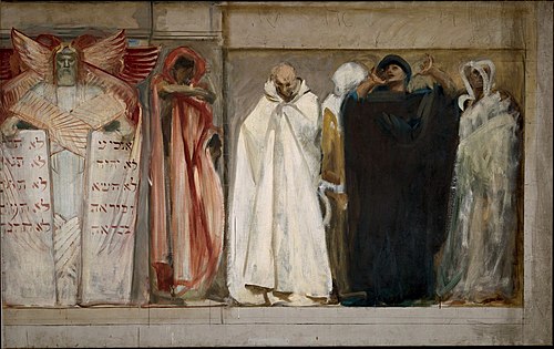 Study for "Frieze of Prophets," Boston Public Library, 1894, John Singer Sargent