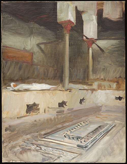 Interior of a Bath House, 1891, John Singer Sargent