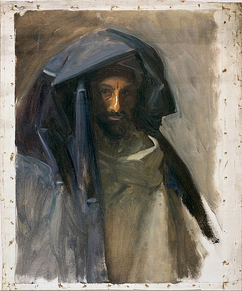 Man in a Blue Mantle, 1891, John Singer Sargent