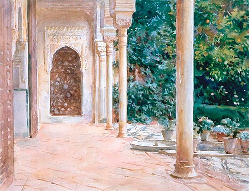 John Singer Sargent - The Loggia, 1850, John Singer Sargent