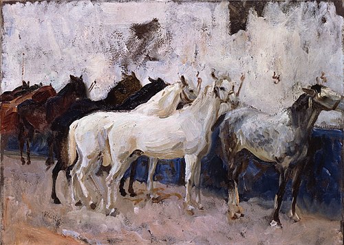 Horses at Palma, 1908, John Singer Sargent