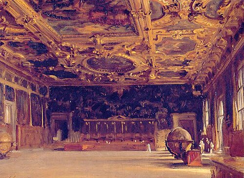 Interior of Dodge's Palace, 1898, John Singer Sargent