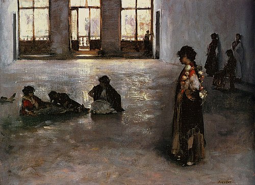 Venetian women in the Palazzo Rezzonico, 1880, John Singer Sargent