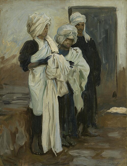 Egyptian indigo dyers, 1891, John Singer Sargent